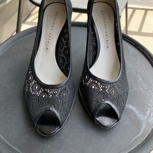 Martinez Valero leather & lace sandals